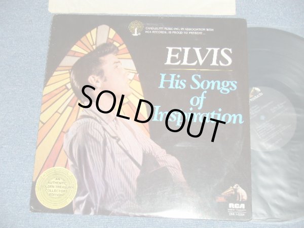 画像1: ELVIS PRESLEY - HIS SONGS OF INSPIRATION ( Ex+++/MINT-) / 1977 US AMERICA ORIGINAL Used LP