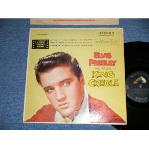 画像: ELVIS PRESLEY -  KING CREOLE ( Matrix # M2 PY4735-1S/M2 PP4736-1S )( Ex/Ex+) / 1962 Version US AMERICA  "SILVER RCA VICTOR logo on Top & White DOG on NEAR TOP & Large STEREO at BOTTOM" Label  STEREO  Used LP