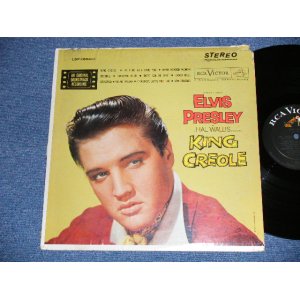 画像: ELVIS PRESLEY -  KING CREOLE ( Matrix # M2 PY4735-5S/M2 PP4736-5S )( VG++/MINT-) / 1964 Version US AMERICA  "WHITE RCA VICTOR logo on Top & White DOG on NEAR TOP & Small STEREO at BOTTOM" Label  STEREO  Used LP