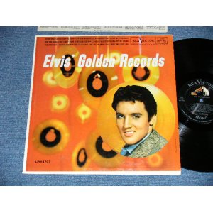 画像: ELVIS PRESLEY -  ELVIS' GOLDEN RECORDS  ( Matrix # H2 WP-8398-10S/H2 WP-8399-10S )( Ex+++/Ex+ Looks:Ex ) / 1963 US AMERICA ORIGINAL 2nd Press "WHITE TITLE on Front Cover"  "SILVER RCA VICTOR logo on Top & MONO at BOTTOM" Label "RE2 at Back Cover's Top"  MONO Used LP