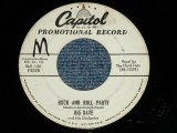 画像: BIG DAVE (BILL HALEY'S MEMBER) - ROCK AND ROLL PARTY : YOUR KIND OF LOVE  ( Ex/Ex ) / 1956 US AMERICA ORIGINAL "WHITE LABEL PROMO"  Used 7" 45 Single 
