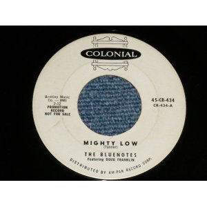 画像: The BLUENOTES (ROCKABILLY / Rock 'N' Roller ) - MIGHTY LOW / PAGE ONE ( Ex+/Ex+) / 1957 US AMERICA ORIGINAL "WHITE LABEL PROMO" Used  7" Single 