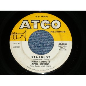 画像: NINO TEMPO & APRIL STEVENS - STARDUST : 1-45  .(Ex/Ex  WOL ) / 1964 US AMERICA ORIGINAL Used 7" 