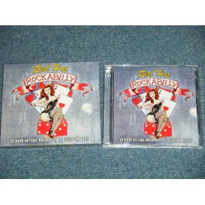 画像: v.a.Omnibus (ELVIS PRESLEY, JOHNNY BURNETTE, CARL PERKINS, GENE VINCENT, CHARLIE FEATHERS, MAC CURTIS, BILLY LE  RILEY , +More)  -    RED HOTROCKABILLIY: 50 HARD HITTING ROCKABILLY CLASSICS ON 2CDS (NEW) / 2010  EUROPE  " BRAND NEW" 2-CD's 