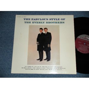 画像: THE EVERLY BROTHERS - The FABULOUS STYLE OF The EVERLY BROTHERS (Matrix # A) L90P-2201-1  A1   B) L90P-2202-1  A2 )(EEx+/Ex- Looks:Ex++)  / 1963 US ORIGINAL "MAROON Label" MONO Used LP  