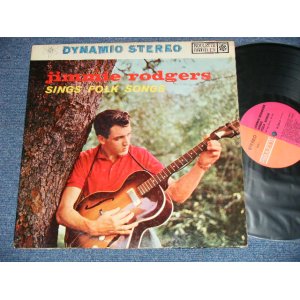 画像: JIMMIE RODGERS -  SINGS FOLK SONGS ( Ex+/Ex+) / 1962-64 Version  US AMERICA  "ORANGE & PINK Label"  STEREO Used  LP  