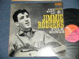 画像: JIMMIE RODGERS -  The BEST OF JIMMIE RODGERS FOLK SONGS ( Ex+/Ex+++) / 1962 US AMERICA ORIGINAL "ORANGE & PINK Label"  STEREO Used  LP  