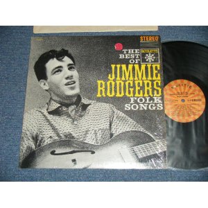 画像: JIMMIE RODGERS -  The BEST OF JIMMIE RODGERS FOLK SONGS ( MINT-/MINT-) / 1963 US AMERICA ORIGINAL "ORANGE & YELLOW TARGET  Label"  STEREO Used  LP  