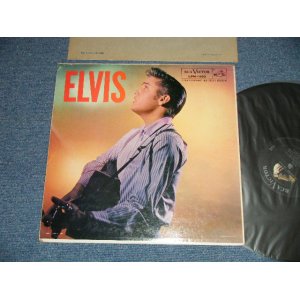 画像: ELVIS PRESLEY -  ELVIS (  Matrix #     A) G2 WP-7207-3S     B)G2 WP-7208-3 S ) ( Ex/Ex++ Tape Seam ) / 1956 US AMERICA ORIGINAL 1st Press "ADS on BACK COVER" "SILVER RCA VICTOR logo on Top & LONG PLAY at BOTTOM  Label" "BAND 1 Through 6 Track Listed Label"  MONO Used LP