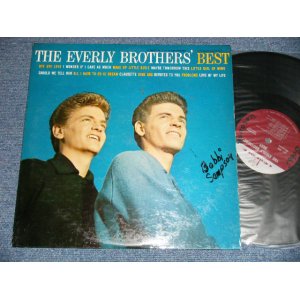 画像: The EVERLY BROTHERS - The EVERLY BROTHERS' BEST  (Ex+/Ex+ WOFC,WOL,WOBC ) / 1959 US ORIGINAL 1st Press "MAROON Label With METRONOME Logo" :MONO Used LP  