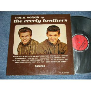 画像: The EVERLY BROTHERS - FOLK SONGS BY (Reissue of SONGS OUR DADDY TAUGHT US) (Ex++/Ex) / 1963 US ORIGINAL "RED with BLACK RING Label" :MONO Used LP