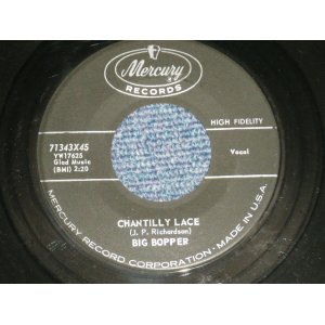 画像: BIG BOPPER - CHANTILLY LACE : PURPLE PEOPLE EATER ( MINT-/MINT-) / 1958 US AMERICA Original Used 7" Single