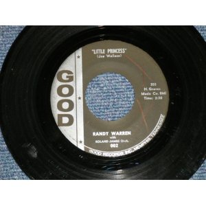 画像: RANDY WARREN ( BOY Vocal with Chorus from Minor Label) - LITTLE PRINCESS (DREAMY TEEN-POP) : DREAM GIRL (UP-TEMPO TEEN-POP)  ( Ex+/Ex+) / Late 1950's  US AMERICA  ORIGINAL Used 7" SINGLE 