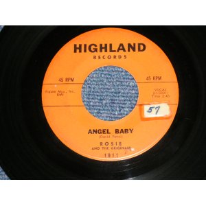 画像: ROSIE AND The ORIGINALS - ANGEL BABY / GIVE ME LOVE (Ex+/Ex+ STOL)   / 1960 US AMERICA ORIGINAL Used 7" Single  