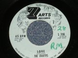 画像: THE CRAFTYS (Minor DOO-WOP Group) - L-O-V-E : HEARTBREAKING WORLD  (Ex++/Ex++  WOL) / 1961 US AMERICA ORIGINAL Used 7" Single 