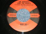 画像: LEE ANDREWS And The HEARTS - WHY DO I : GLAD TO BE HERE (Ex++/Ex++) / 1958 US AMERICA ORIGINAL Used 7" SINGLE 