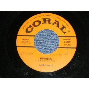 画像: BUDDY HOLLY - HEARTBEAT : WELL...ALL RIGHT (Ex/Ex)  / 1958 US AMERICA ORIGINAL Used 7" Single  