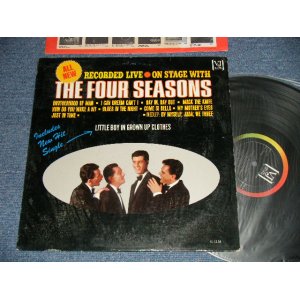 画像: THE 4 FOUR SEASONS - ON STAGE WITH THE 4 FOUR SEASONS ; RECORDED LIVE (Ex++/Ex+++)   / 1965 US AMERICA ORIGINAL used LP