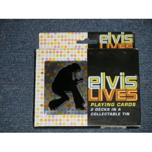画像: ELVIS PRESLEY - 2005 US PLAYING CARDS SET 2 DECKS IN A COLLECTABLE TIN SEALED  