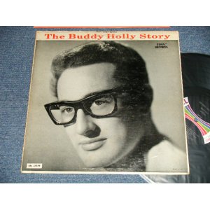 画像: BUDDY HOLLY  - The BUDDY HOLLY STORY  (Ex++/MINT- EDSP)  / 1963 US REISSUE "BLACK with COLOR BAR LABEL" MONO  Used LP  