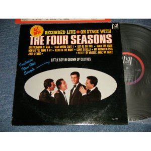 画像: THE 4 FOUR SEASONS - ON STAGE WITH THE 4 FOUR SEASONS ; RECORDED LIVE (Ex++/Ex+++)   / 1965 US AMERICA ORIGINAL MONO used LP