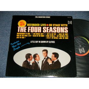 画像: THE 4 FOUR SEASONS - ON STAGE WITH THE 4 FOUR SEASONS ; RECORDED LIVE (Ex+++/Ex+++)   / 1965 US AMERICA ORIGINAL STEREO used LP