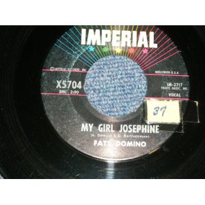 画像: FATS DOMINO -  A) MY GIRL JOSEPHINE  B) NATURAL BORN LOVER ( Ex++/Ex++ STOL )  / 1960 US AMERICA Used 7" Single 