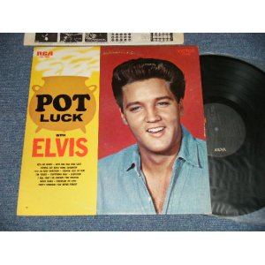 画像: ELVIS PRESLEY - POT LUCK WITH ELVIS ( Ex+/MINT-/ 1976 US AMERICA REISSUE "BLACK with DOG on NEAR TOP LABEL" Used LP