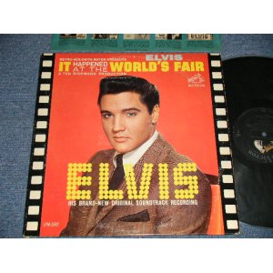 画像: ELVIS PRESLEY - IT HAPPENED AT THE WORLD'S FAIR (MATRIX # A) PPRM-2927-7S B1  B) PPRM-2928-4S A3 )  (Ex++/Ex++ Looks:Ex+++, Ex++ Looks:Ex+ EDSP) / 1963 US AMERICA 1st Press "SILVER RCA VICTOR LOGO & LONG PLAY at bottom Label" MONO Used LP