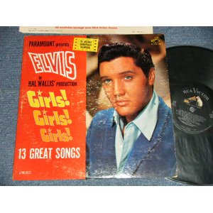 画像: ELVIS PRESLEY - GIRLS! GIRLS! GIRLS!  (MATRIX # A) N22P-3293-5S B) N22P-3294-5S )  (Ex-/Ex  EDSP) / 1962 US AMERICA 1st Press "SILVER RCA VICTOR LOGO & LONG PLAY at bottom Label" MONO Used LP