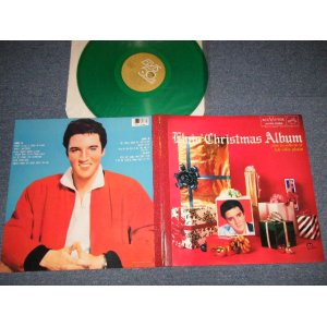 画像: ELVIS PRESLEY - ELVIS' CHRISTMAS ALBUM (MINT-/MINT) / 1985 US AMERICA REISSUE Limited "GREEN WAX Vinyl" Used LP 