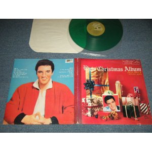 画像: ELVIS PRESLEY - ELVIS' CHRISTMAS ALBUM (Ex++, Ex/MINT-) / 1985 US AMERICA REISSUE Limited "GREEN WAX Vinyl" Used LP 