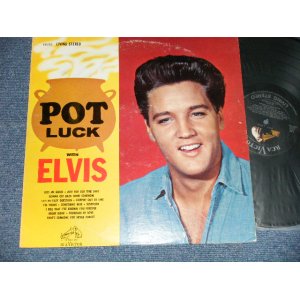 画像: ELVIS PRESLEY - POT LUCK WITH ELVIS (MATRIX # A) N2PY-1887-4S  B) N2PY-1888-4S )  (Ex+/Ex+ Looks:Ex EDSP) / 1962 US AMERICA 1st Press "SILVER RCA VICTOR LOGO & LIVING STEREO at bottom Label" STEREO Used LP