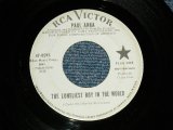 画像: PAUL ANKA - A) The LONELIEST BOY IN THE WORLD B) DREAM ME HAPPY (Ex+/Ex+ )  / 1965 US AMERICA ORIGINAL  "WHITE LABEL PROMO" Used  7" Single 