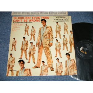 画像: ELVIS PRESLEY - ELVIS' GOLDEN RECORDS - VOL.2 : 50,000,000 ELVIS FANS CAN'T BE WRONG (MATRIX # A) K2PP-2713  B)K2PP-2714  )  (Ex++/Ex+ Looks:Ex  EDSP) /1961 Version US AMERICA 2nd Press "SILVER RCA VICTOR logo on Top & Large MONO at BOTTOM Label" MONO Used LP