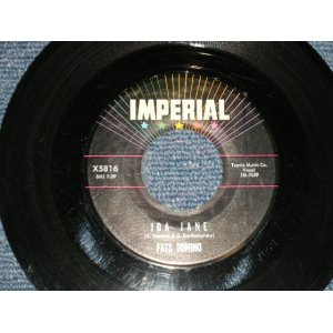 画像: FATS DOMINO -  A) IDA JANE  B) YOU WIN AGAIN (Ex+/Ex   STOL)  / 1962 US AMERICA ORIGINAL Used 7" Single 