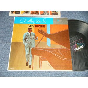 画像: FATS DOMINO - I MISS YOU SO (MINT-/Ex++) /1961 US AMERICA ORIGINAL 1st press "BLACK with COLORED STARS at TOP Label"  MONO Used  LP 