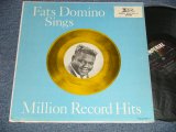 画像: FATS DOMINO - SINGS MILLION RECORD HITS (Ex+/Ex+++ SEAM EDSP) /1960 US AMERICA ORIGINAL 1st press "BLACK with COLORED STARS at TOP Label"  MONO Used  LP 