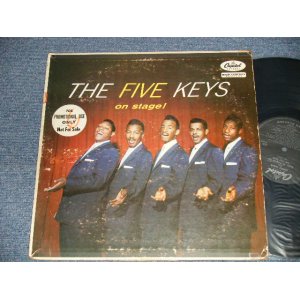 画像: THE FIVE KEYS - THE FANTASTIC ON STAGE! (Ex/Ex++  EDSP, WOBC, ) / 1957 US AMERICA ORIGINAL "PROMO BLACK Label"  Mono Used LP 