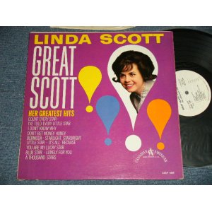 画像: LINDA SCOTT - GREAT SCOTT! HER GREATEST HITS (Ex++/Ex+) / 1962 US AMERICA ORIGINAL "WHITE LABEL PROMO" MONO Used LP 