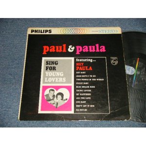 画像: PAUL & PAULA - SING FOR YOUNG LOVERS (Ex/VG+++ Looks:VG+ TAPE SEAM) /1963 US AMERICA ORIGINAL STEREO Used LP 