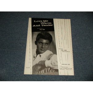 画像: PAUL ANKA - LOVE ME WARM AND TENDER / US AMERICA Used SHEET MUSIC 