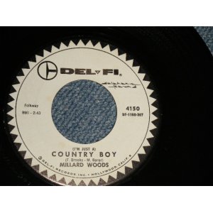 画像: MILLARD WOODS - A)(I'M JUST A) COUNTRY BOY  B)DON'T PUT ME DOWN (Ex+/Ex+)/ 1961 US AMERICA ORIGINAL "WHITE LABEL PROMO" Used 7" SINGLE