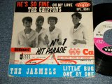 画像: THE CHIFFONS / THE JARMELS -HE'S SO FINE / LITTLE BUG (Ex/VG+++ WOBC) /1963 FRANCE FRENCH ORIGINAL Used 7" 45rpm EP with PICTURE SLEEVE