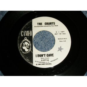 画像: The CHANTS - A) I DON'T CARE    B) COME GO WITH ME (Ex+/Ex+ STPOL) / 1638 US AMERICA ORIGINAL "WHITE LABEL PROMO"  Used 7" 45rpm  Single 