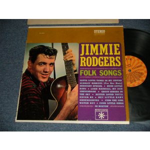 画像: JIMMIE RODGERS -  FOLK SONGS (Ex++/Ex++ A-1:VG+++) / 1963 US AMERICA ORIGINAL "ORANGE & YELLOW TARGET  Label"  STEREO Used  LP  