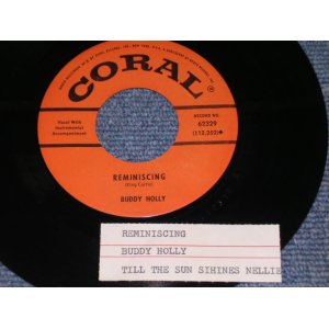 画像: BUDDY HOLLY - REMINISCING / 1962 US ORIGINAL 7" Single  