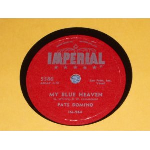 画像: FATS DOMINO - MY BLUE HEAVEN / US ORIGINAL 78rpm SP 