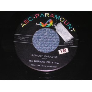 画像: THE NORMAN PETTY TRIO ( BUDDY HOLLY ) - ALMOST PARADISE / 1957 US Reissue 7" Single With PICTURE SLEEVE 