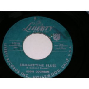 画像: EDDIE COCHRAN - SUMMERTIME BLUES / 1958 US ORIGINAL 7" Single  